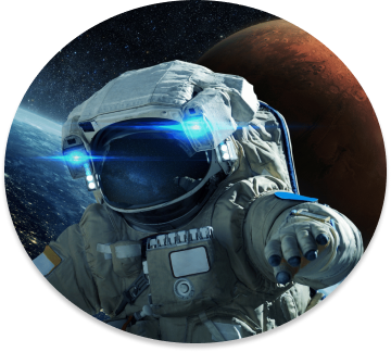 An image of an astronaut in space